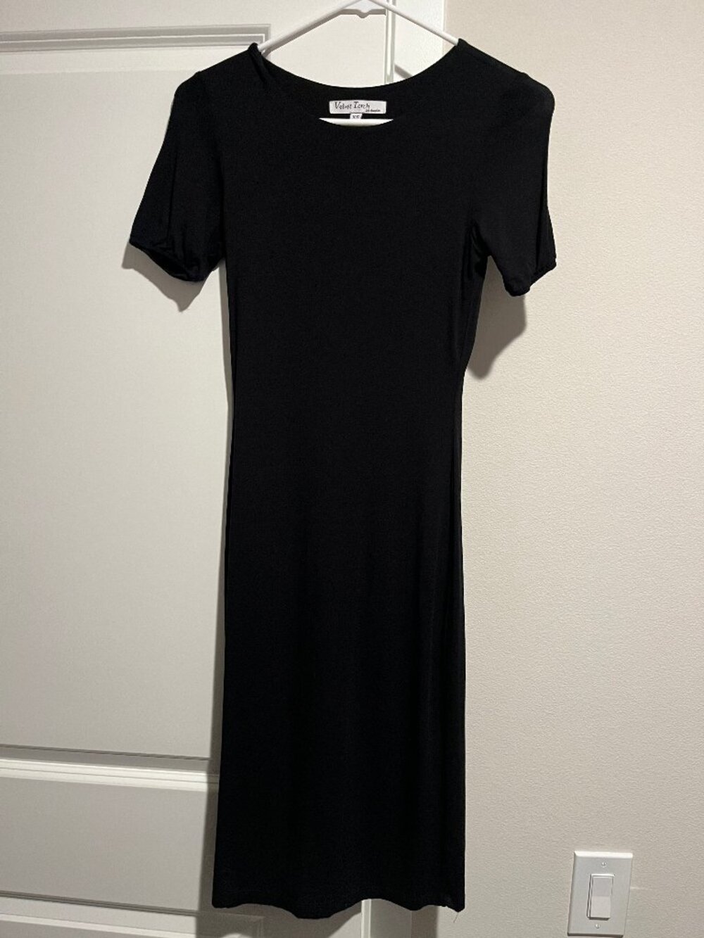 XS Velvet Torch Little Black Dress